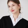 Women's Cotton Detachable Collar for Sweater Blouse Shirt Fake Collar Decorative Female White Half Shirt False Collar Accessory