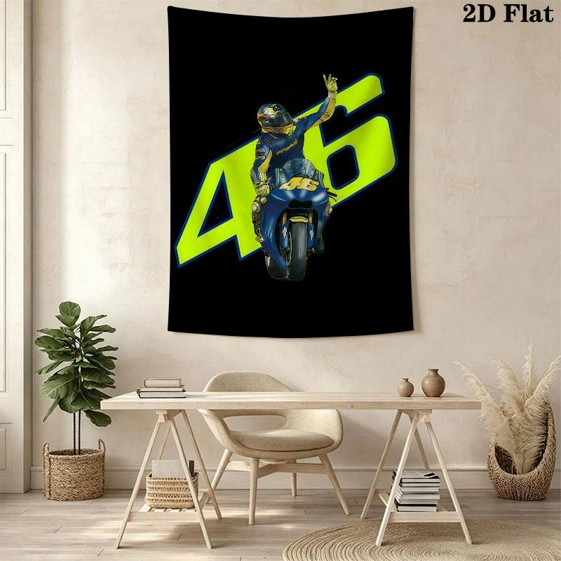 Rossi Code Wall Tapestry Aesthetic Wall Hanging Printed Fabric Blanket Decorative Tapestries for Bedroom Living Room Home Decor