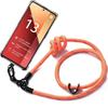 Case - E.F.CONNECTION - For Xiaomi Redmi Note 13 Pro 4G - Shockproof Protection - Removable Lanyard - Orange