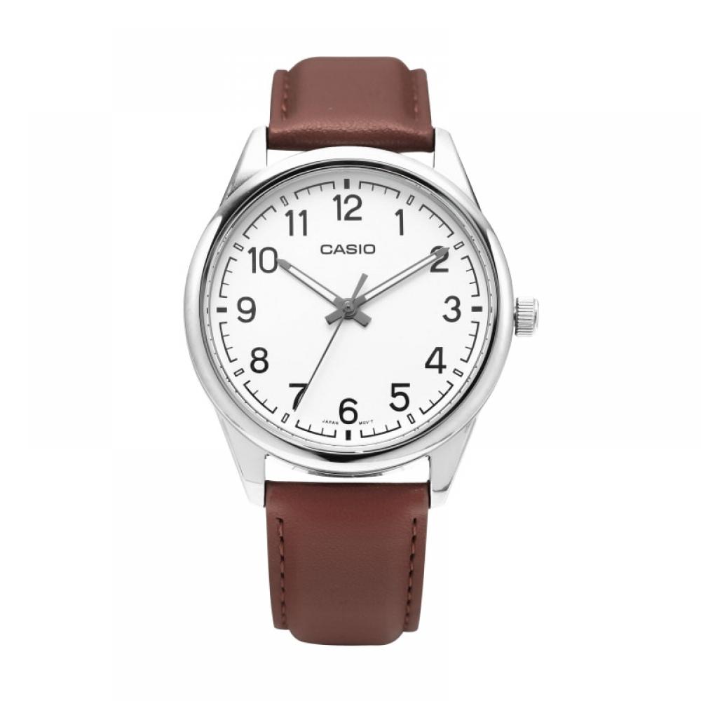 Casio Mtp V005l 7b4udf Mtp V005l 7b4 Аналоговые Студенческие Мужские Кожаные Часы