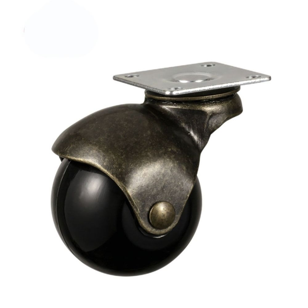 Сверхпрочные 1,5/2" шариковые колеса Мебельные колеса Латунное колесо Поворотная пластина Шариковые колеса