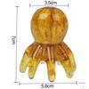 Массажная расческа для головы в форме осьминога, смола, с широкими зубьями, для массажа кожи головы, меридианных акупунктурных точек спины и шеи, инструменты для ручного глубокого массажа