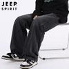 JEEP SPIRIT Мужские американские джинсы плиссе широкие штанины