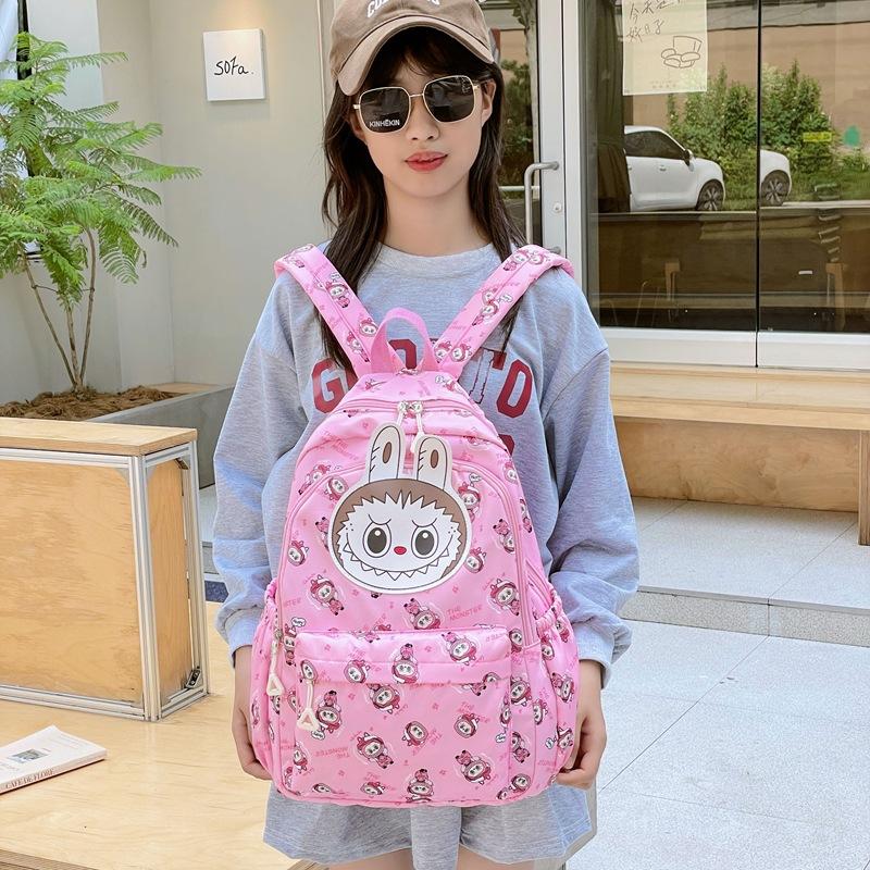 Kindergarten Primary School Students Schoolbag Cute Cartoon Foreign Style Printing Children'S Backpack Large Capacity Children'S Backpack