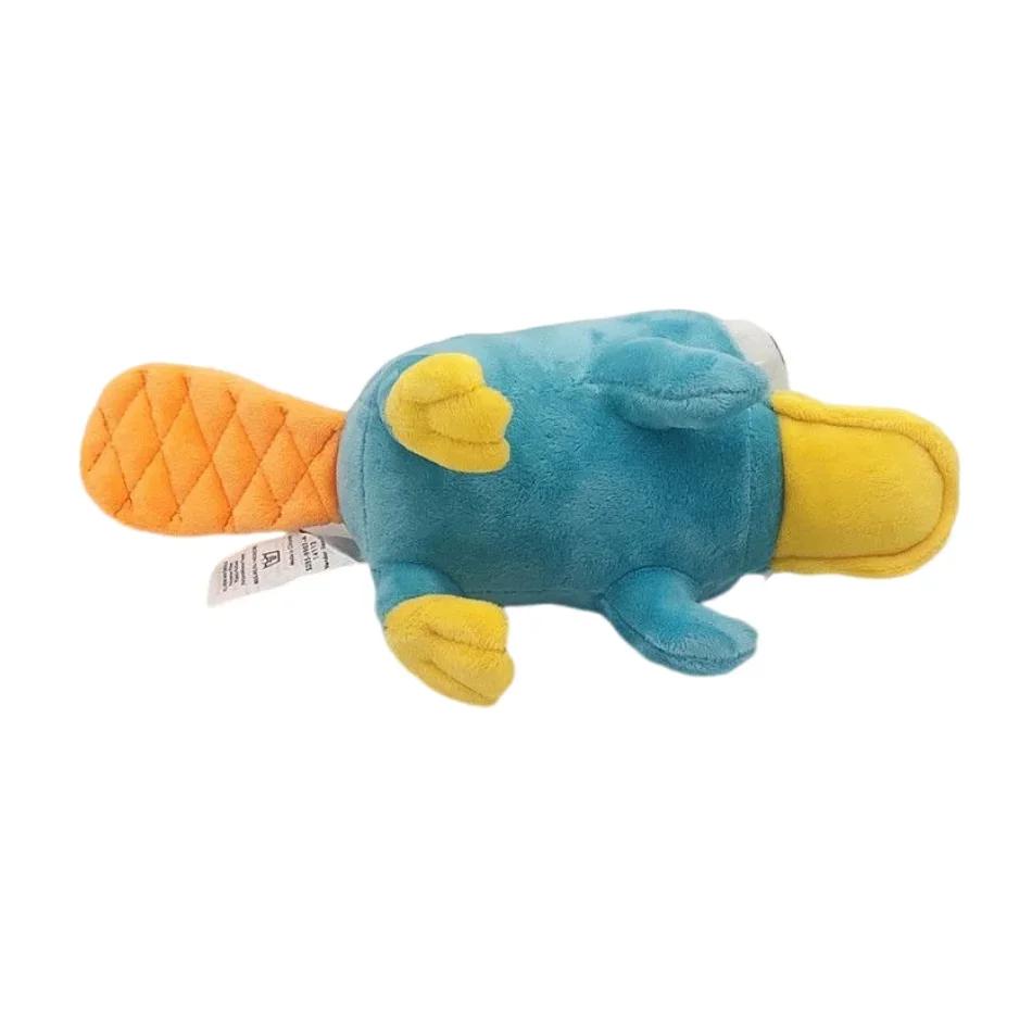 25CM New Simulated Blue Perry The Platypus Plush Toys Anime Stuffed Animals Duck Dolls Boys Girls Christmas Birthday Gifts.