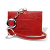 Commuter Pass Case with Reel Single Genuine Made In Japan [Tochigi Leather] Key, Pass, Leather, TGP-3357 (red)