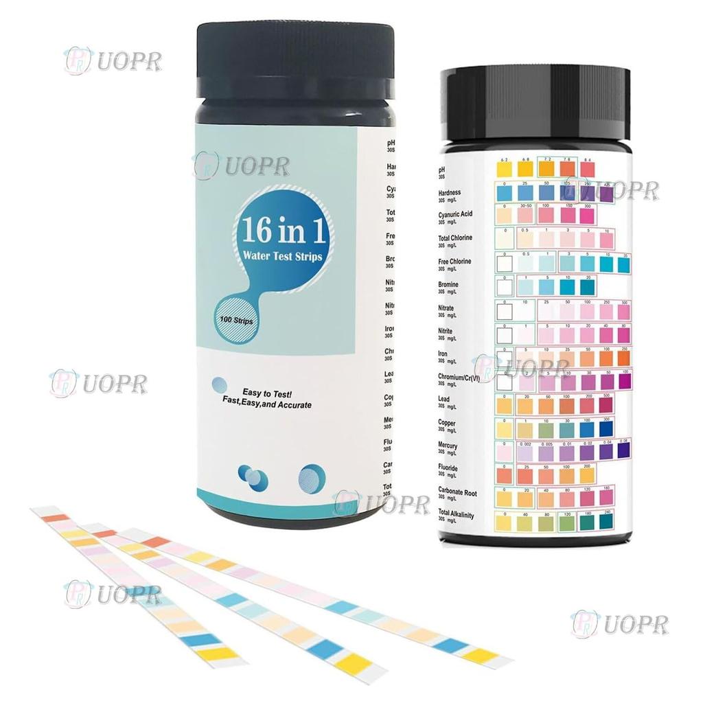 Drinking Water Test Kit with 100 Strips for Well and Drinking Water Testing and Improved Sensitivity for Detecting Low Levels of and Quickly and