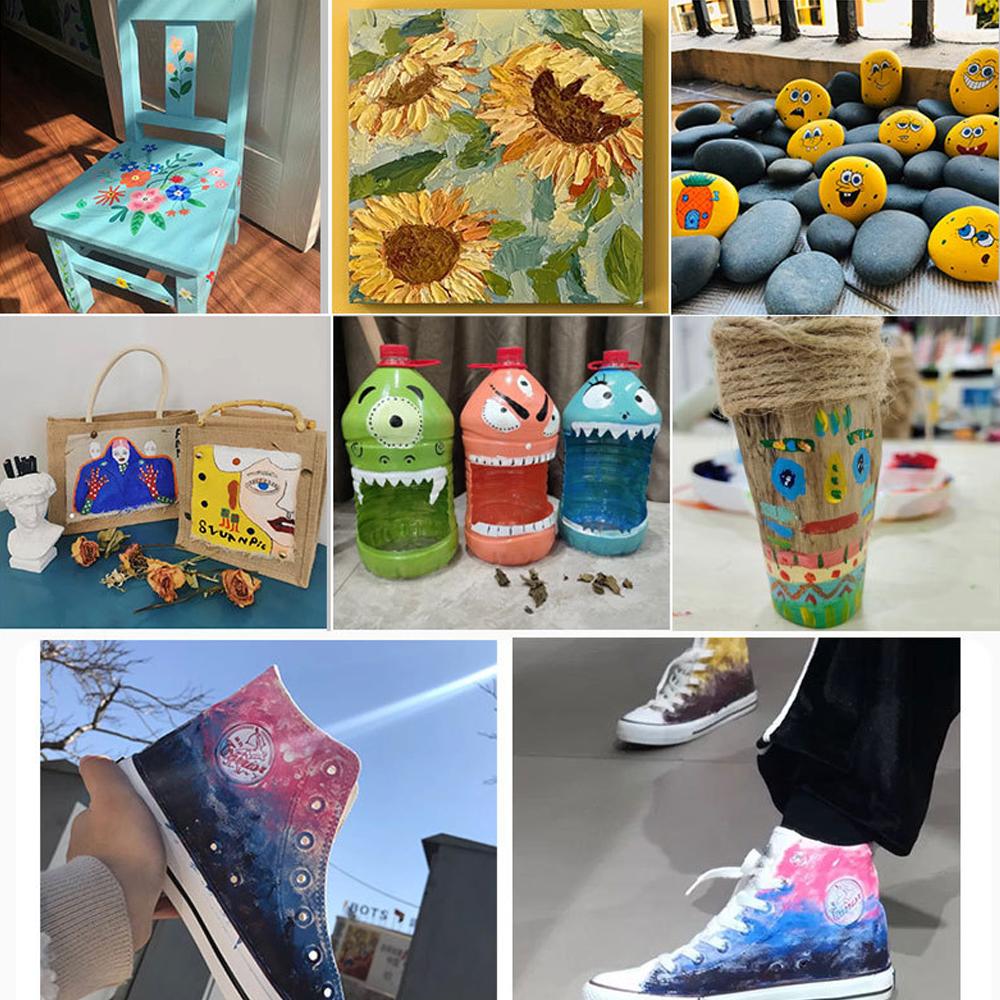 30 Color Drawing Pigment Acrylic Pigment 12ml Aluminum Tube Set Hand Drawn Graffiti DIY Art Painter Level Art Pigment