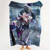 Game W Wuthering W Waves Throw Flannel Throw Blanket Suitable for Sofa Living Room Bedroom