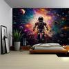 Astronaut Star Planet Tapestries - Meditation Starry Sky Living Room Decor Therapy Energy Field Art Background Design