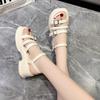 Summer New Thick-soled Heightening Open-toed Flat-soled Sandals