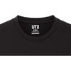 Uniqlo Мужская/Женская футболка с принтом в стиле мультфильмов и аниме, пуловер, короткий рукав, Черный 428158-09