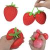 Strawberry Decompression Toy Tricky Pinch Music Decompression Vent Ball Simulation Fruit Toy