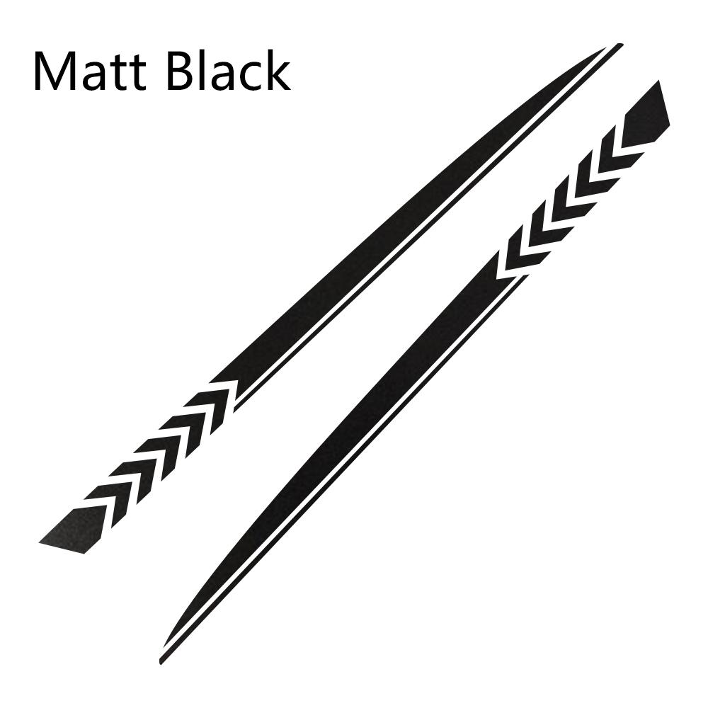 2PPC Car Side Stickers For Dodge Charger SXT GT R/T SCAT PACK WIDEBODY Tuning Auto Accessories Sport Stripes Vinyl Decals XX1