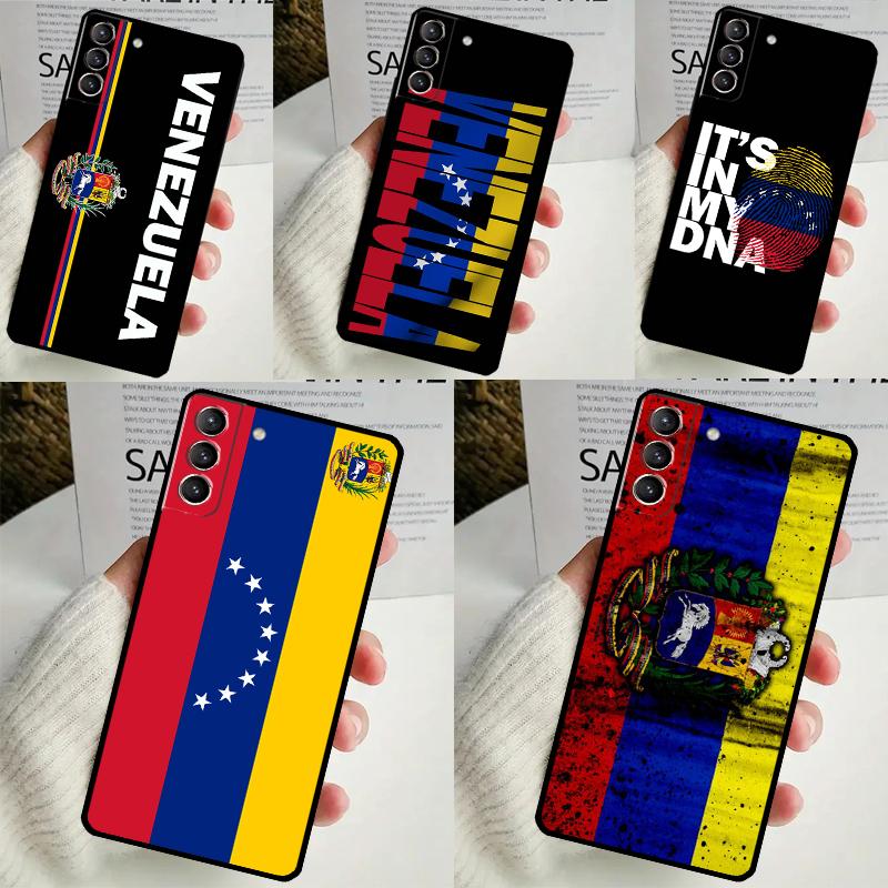 Чехол с флагом и гербом Венесуэлы для Samsung Galaxy S24 S23 Ultra S22 S20 FE S21 FE Note 10 20 S8 S9 S10 Plus