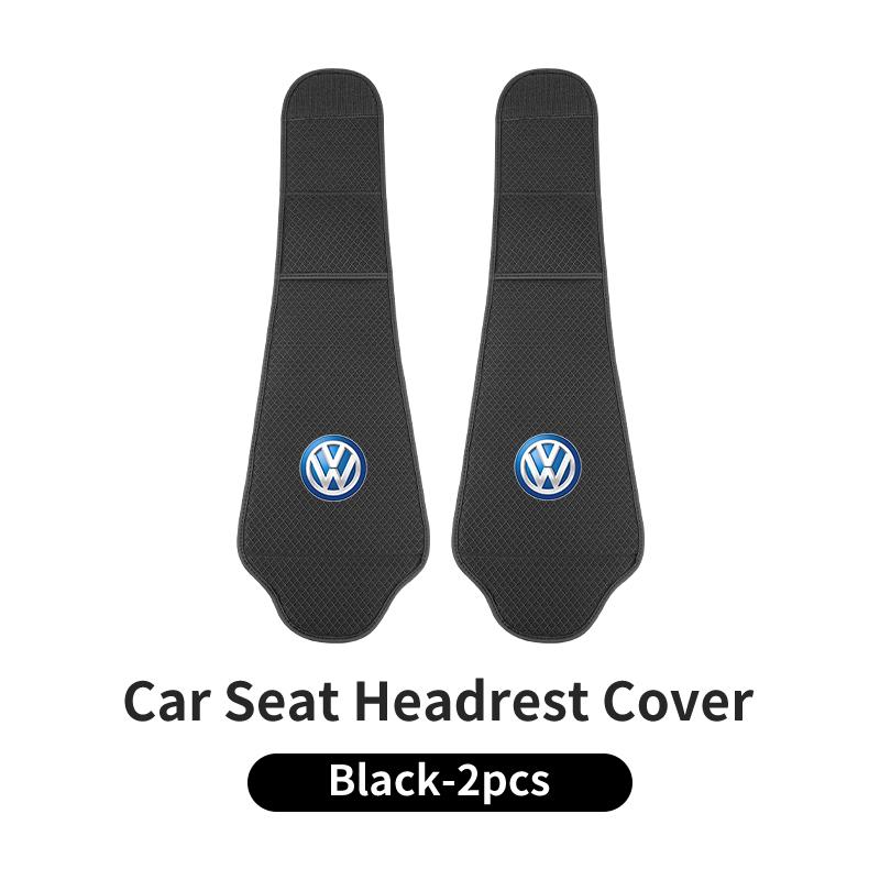 Valve Stems Caps Car Seat Ice Silk Headrest Pillow Case Storage Bag For Volkswagen VW Scirocco Jetta Beetle Golf Passat Polo Tig zw2
