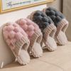Korean Version Indoor Home Slippers Cute Furry Slippers for Women 2024 New Winter Warm Plush Platform Soft Bottom Floor Slides