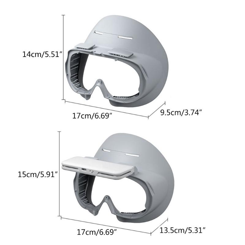 Светонепроницаемые лицевые накладки-интерфейсы для VR-гарнитуры Pico 4, накладки из ледяной ткани/полиуретана, рамка, лицевые накладки, аксессуар