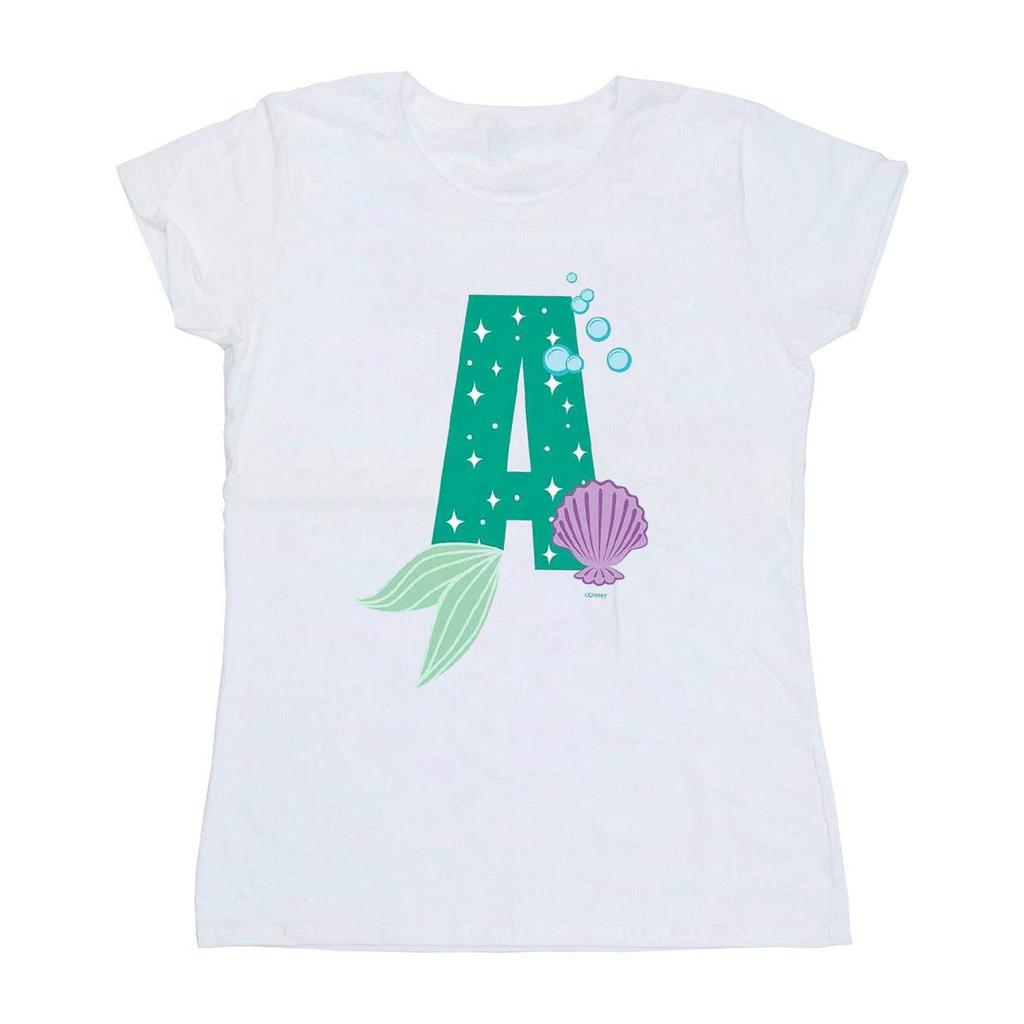 Disney Womens/Ladies Alphabet A Is For Ariel Cotton T-Shirt