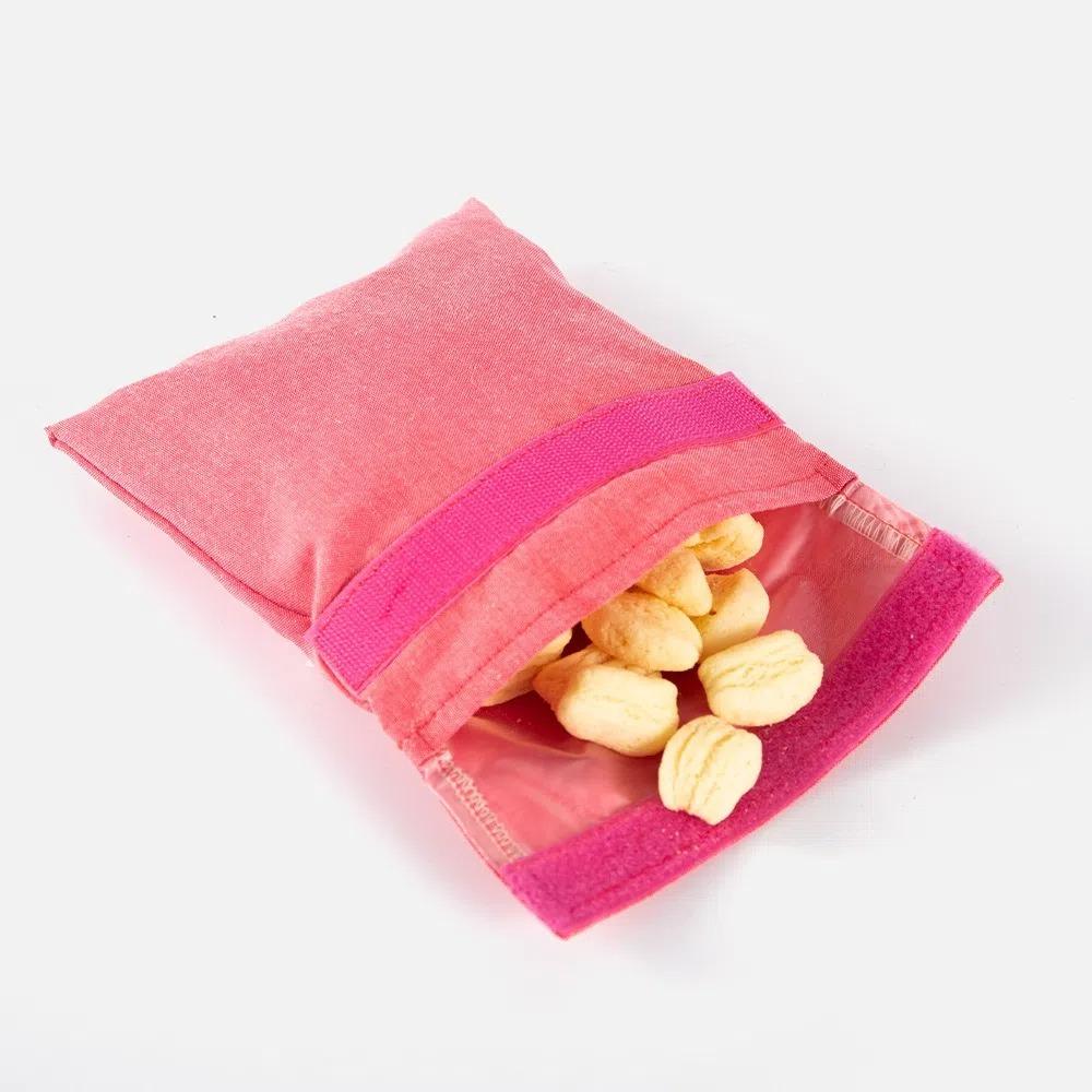 Portable Insulated Snack Bag Reusable Eco Food Pouch Washable Food Storage Compact Snacks Bags Adult