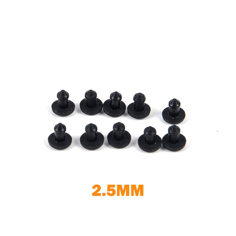 10Pcs Silicone Rubber Snap-On Hole Plug 2.5-14Mm Blanking End Caps Seal Stopper