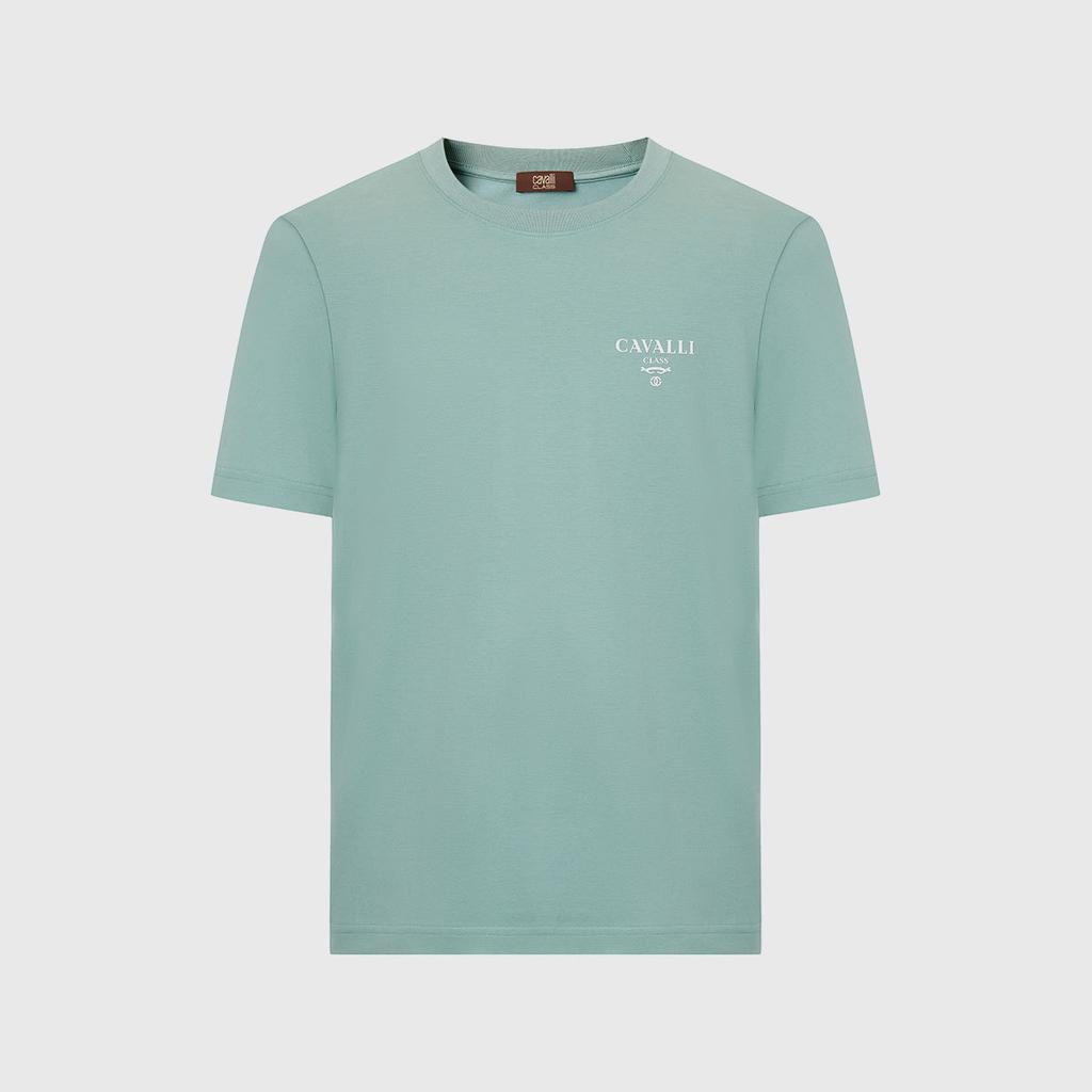 Men's Short-Sleeved T-Shirt with Letter Logo