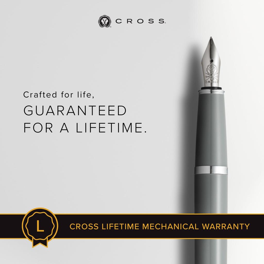 Перьевая ручка CROSS Cross Bailey светло-серого цвета M NAT0746-3MS