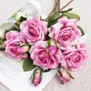 1pc Artificial Flowers Silk Rose Home living room Vase Outdoor garden Wedding bridal bouquet Christmas Decoration Diy gift box