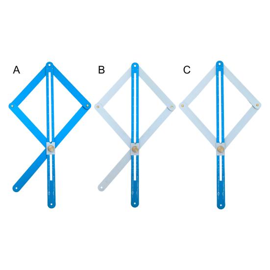 Угловой угломер со шкалами, высокоточный многофункциональный диагональный угольник из алюминиевого сплава, линейка, транспортир, инструменты для измерения углов при деревообработке