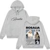 Худи с принтом альбома Rosalia Lux Tour Мужская Женская Мода Винтажная Толстовка С длинным рукавом Свободный Пуловер