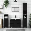 VidaXL Bathroom Cabinet Black 80x33x60 Cm Engineered Wood 831661