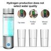 Hydrogen Water Bottle Generator 1500PPB Portable 300ml Hydro Water Cup SPE PEM