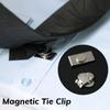 Magnetic Tie Holder Clips Invisible Collar Hidden Clasp Unisex Tie Stay Clips Men