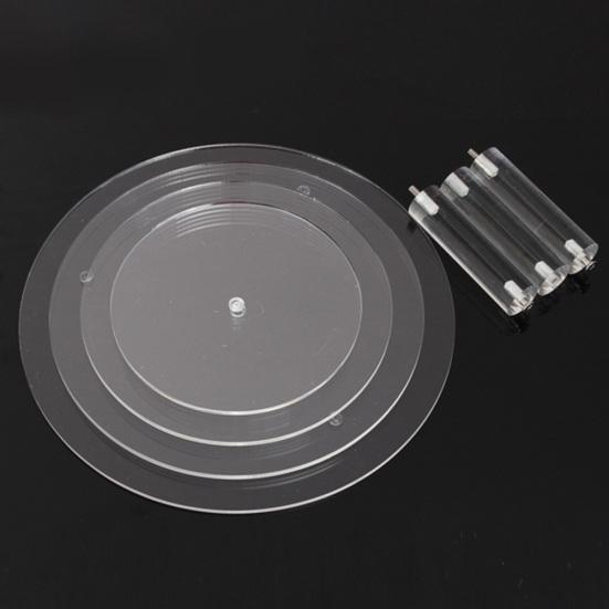 Прозрачный круглый держатель для торта, акриловый, 44989, ярусная стойка для кексов, подставка для вечеринки