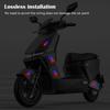 Car Anti-rear-end Light Motorcycle LED Solar Strobe Light Car Decorative Light Anti Rear End Colorful Colors No Wiring Needed