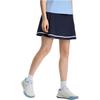 Fila Теннисная серия Модная Удобная Мягкая Теннисная Спортивная Базовая Плиссированная Юбка Женские юбки Темно-синий A11W433313F-NV