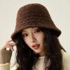 Fisherman Hat Women's Autumn Winter Knitted Bucket Hat Basin Hat