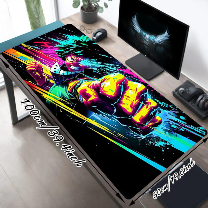 Superhero Fist Xl Gaming Mouse Pad Nonslip Rubber Base Stitched Edge Waterproof Desk Mat For Pc Laptop Gamer Office Computer Accessories C929764