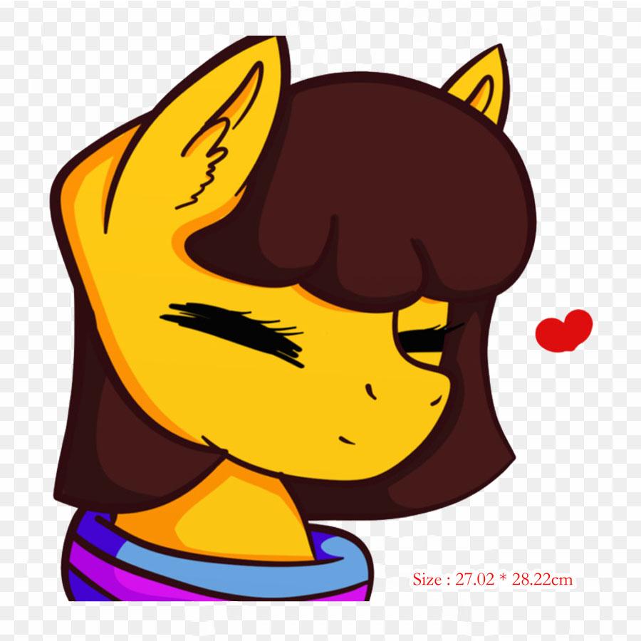 Undertale Frisk и Chara Chara Flowey, термопереносные наклейки с принтом, моющиеся наклейки для футболок, одежды, наклейки «сделай сам», аппликации