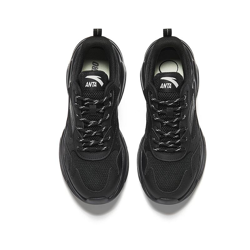 Anta Простые И Универсальные Удобные Модные Нескользящие Дышащие Легкие Низкие Повседневные Кроссовки Женские кроссовки Черные 922528810-4