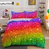 Abstract Rainbow Colorful Bedding Set Queen King Sinlge Duvet Cover Dream Polyester Comforter Covers Pillowcase Soft Bedclothes