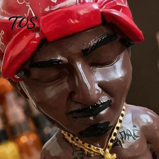 Декоративные фигурки в городском стиле, фигурка персонажа хип-хопа, статуэтка из смолы, модный уличный аксессуар для тату-салона с