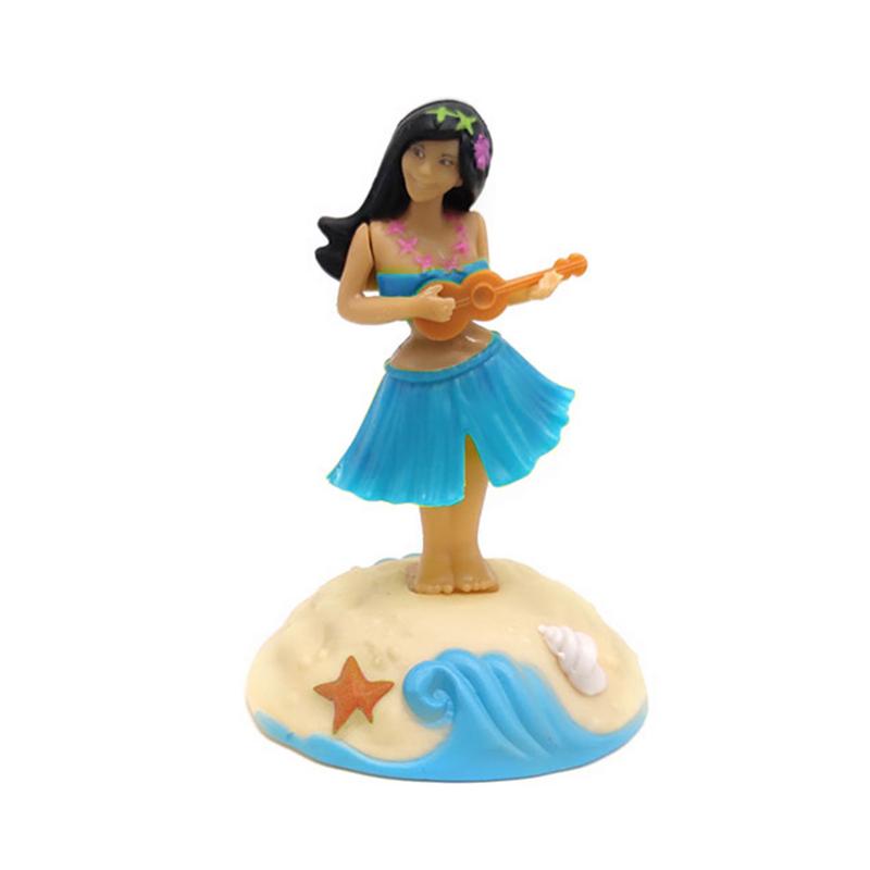 HulaGirl Dashboard Hawaii Dancing Girl Car Dashboard Decorations Solar Dancing Figure Toy Hawaiian Creative Home Table Decor