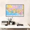 Southwest Africa Region Map Political Distribution In Russian Language Map Canvas Painting Wall Art Poster Home Decoration