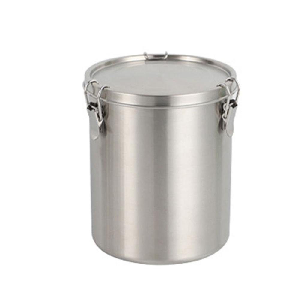 Stainless Steel Storage Canister with Airtight Design for Kitchen Use