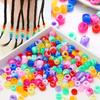 50/100Pcs Acrylic Two-color Barrel Beads Loose Beads For Necklace Bracelet DIY Jewelry Making