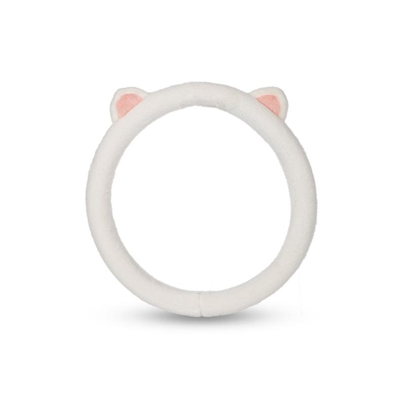 Cute Cat Ear Warm Winter Universal Car Steering Wheel Cover