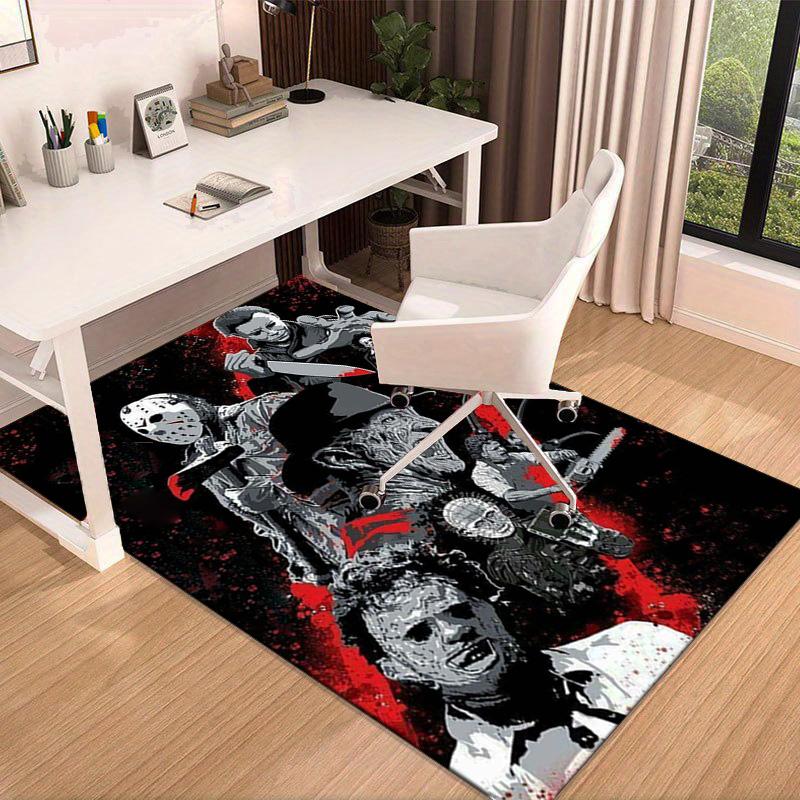 Halloween Horror Night Carpet, Chair Rug,Rug for Office Bedroom living rooms, Doormat decor Fan Gift Christmas Gift