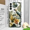 Чехол для телефона Vivo 50 Lite V30 V27 V25 V21 V23 Pro Y36 Y29 Y76 Y100 5G с изображением листьев монстеры, цветов пальмы и птицы, мягкая накладка