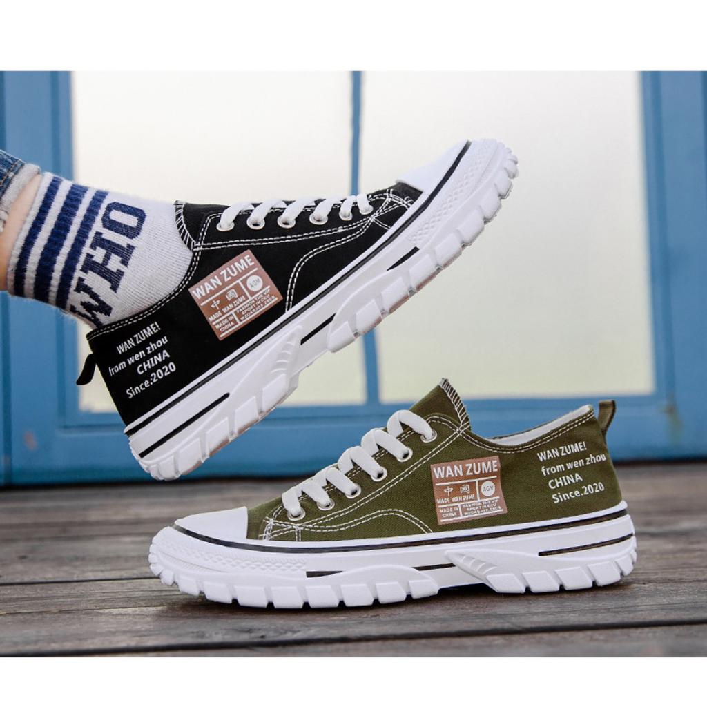 Мужская обувь Низкие парусиновые туфли Мужская дышащая обувь в гонконгском стиле Модная повседневная обувь для сноуборда Корейская обувь Tide